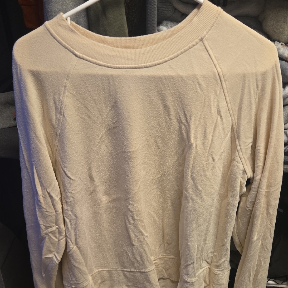 a new day Cream Long-Sleeve Top